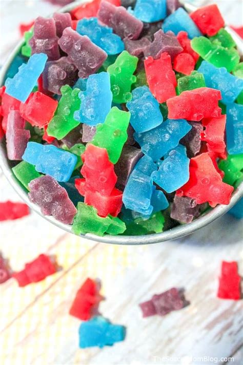 3 Ingredient Homemade Gummy Bears With Jello The Soccer Mom Blog