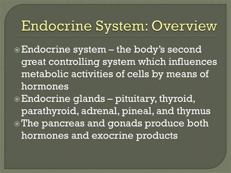Ppt Endocrine System Overview Powerpoint Presentation Free Download Id1872880