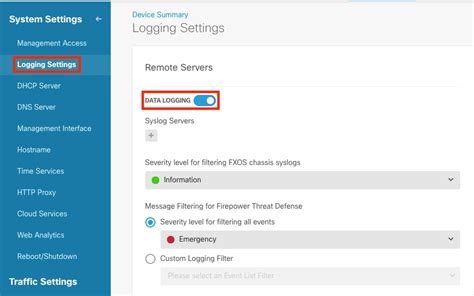 Configure And Verify Syslog In Firepower Device Manager Cisco