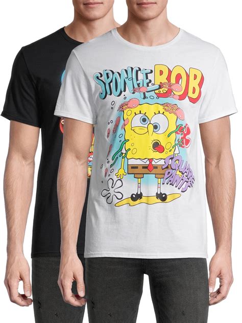 Spongebob Squarepants And Character Group Shot Mens And Big Mens