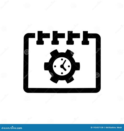 Time Schedule Icon Stock Vector Illustration Of Vector 192457138