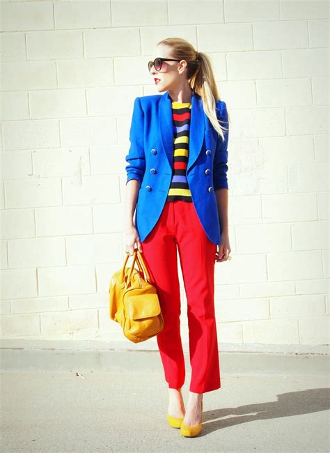 Love This Color Block Outfit From B Jones Style Color Blocking Outfits Colorful Fashion