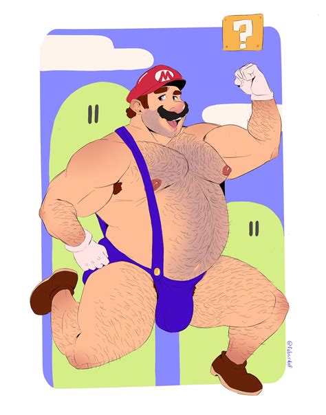 Rule 34 1male Bara Chubby Fabssdaf Gay Gay Male Hairy Male Male Focus Male Only Mario Mario