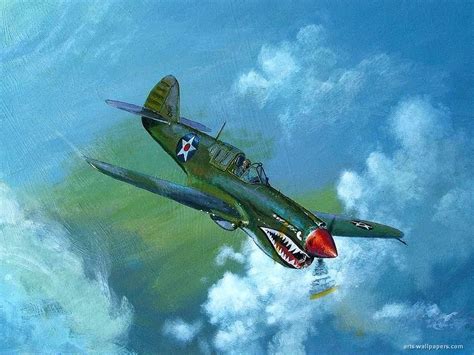 Curtiss P Warhawk Aircraft Art Aviation Art Military Art Various