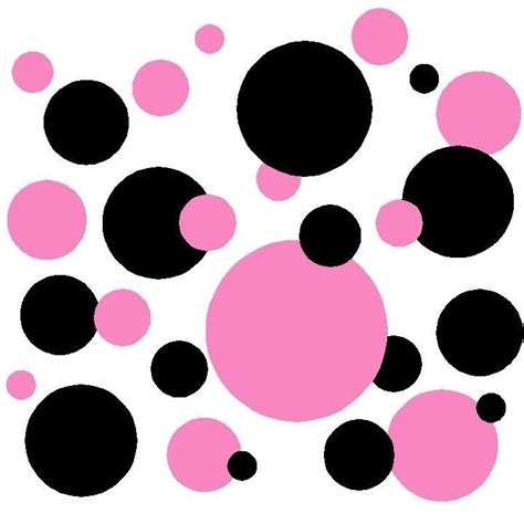 Pink And Black Polka Dots