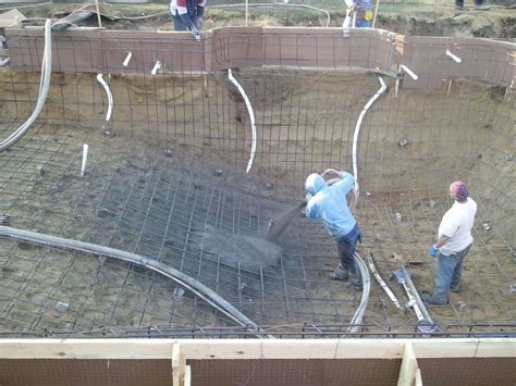Gunite Construction Process Easton Pool And Spa