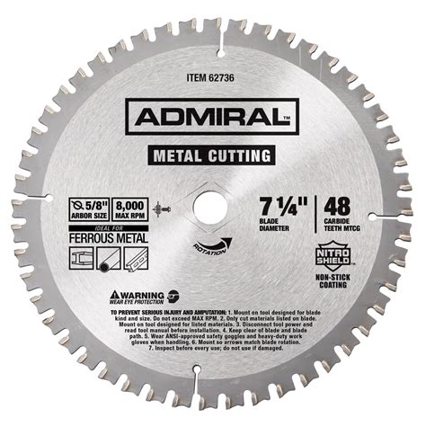7 14 In 48t Metal Cutting Circular Saw Blade