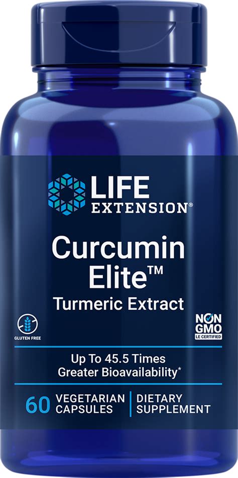 Curcumin Elite Turmeric Extract 60 Vegetarian Capsules 500mg Life