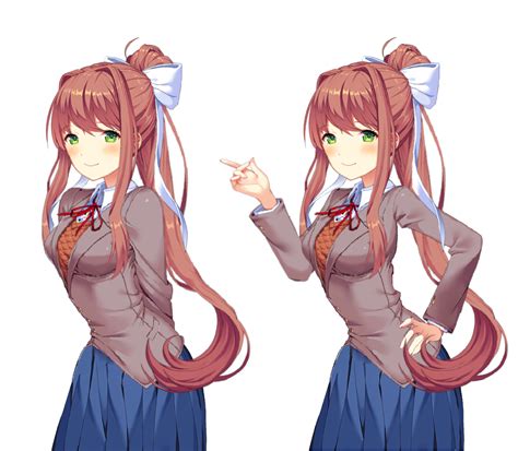 Working On Some Monika Sprites For My Mod How Do They Look Ddlc