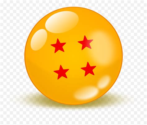 The dragon ball anime is canon therefore all of these count. 4 Star Ball Transparent Png Clipart - Transparent Dragon Ball Png Emoji - free transparent emoji ...