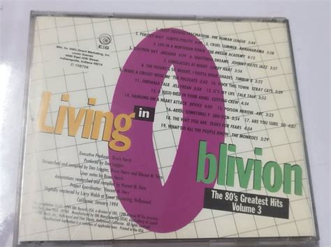 Living In Oblivion The 80 S Greatest Hits Vol 3 BMG CD Tears For