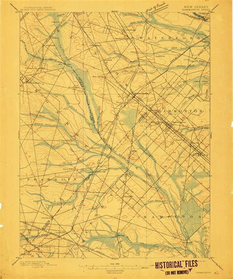 Hammonton New Jersey 1898 1912 Usgs Old Topo Map 15x15 Nj Quad Old