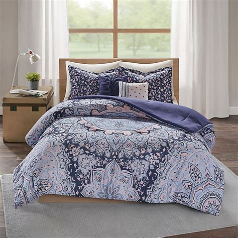 Intelligent Design Odette 5 Piece Reversible Comforter Set Bed Bath