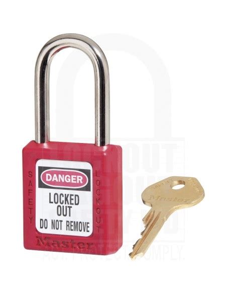 Master Lock 410 Safety Padlock Red