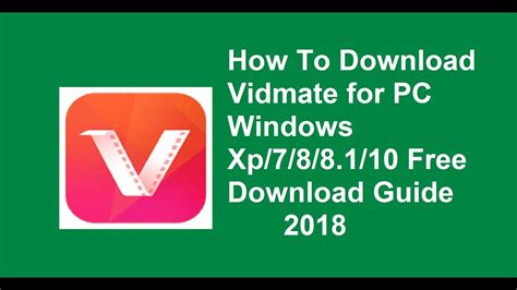More than 560 downloads this month. Vidmate For PC Free Download 2018 - YouTube