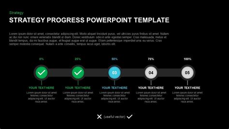 Strategy Progress Report Powerpoint Template And Keynote Diagram