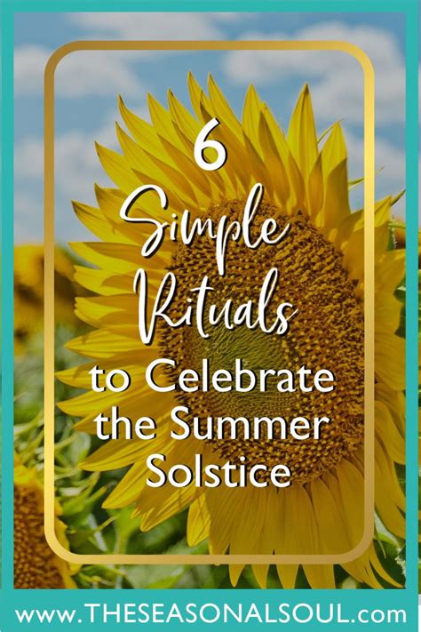 5 Simple Rituals To Celebrate The Summer Solstice Summer Solstice