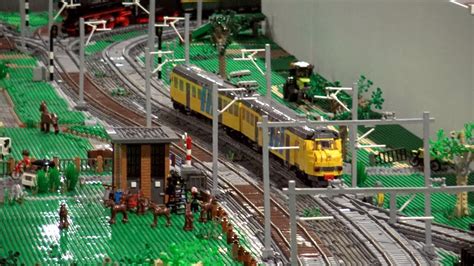 Realistic Scale Model Lego Train Layout With Trixbrix At Lego World