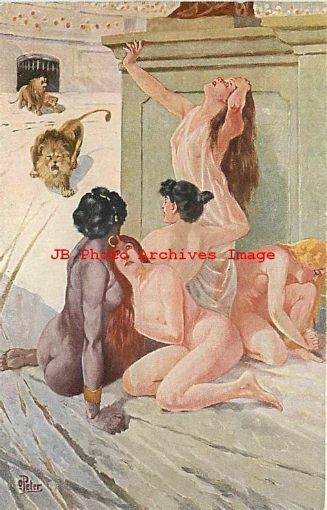 Otto Peter SVD No 317 Aus Neros Zeit Lion Approaching Nude Women