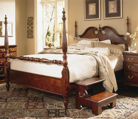 American Drew Cherry Grove Classic Antique Low Poster Queen Bed