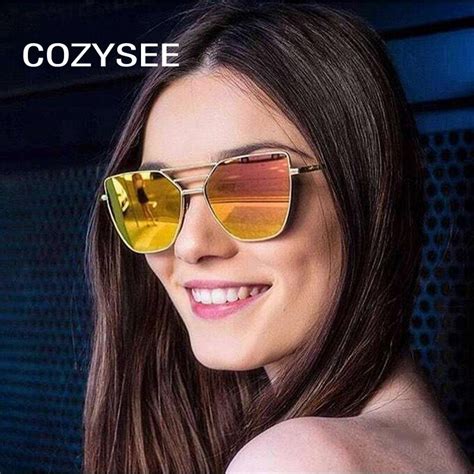 Trend Elegant Ladies Pilot Sunglasses Women Cat Eyes Brand Designer