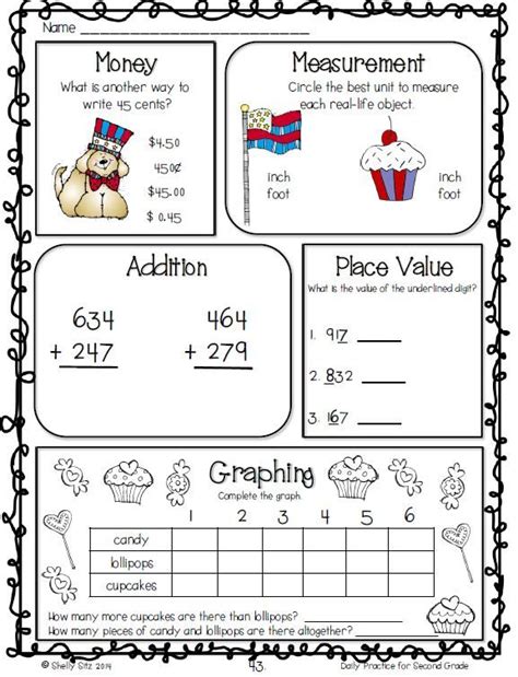 Common Core Math And Language Arts Daily Practice For Second Grade