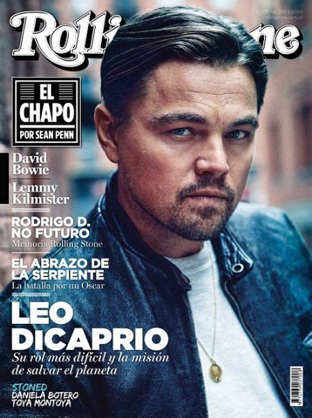 Leonardo Dicaprio Rolling Stone Magazine February 2016 Cover Photo Colombia