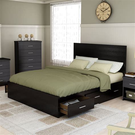 Comes in caramel and off white colors and is available in king, queen, full and twin sizes Bed Frames:King Beds With Storage Drawers Underneath ...