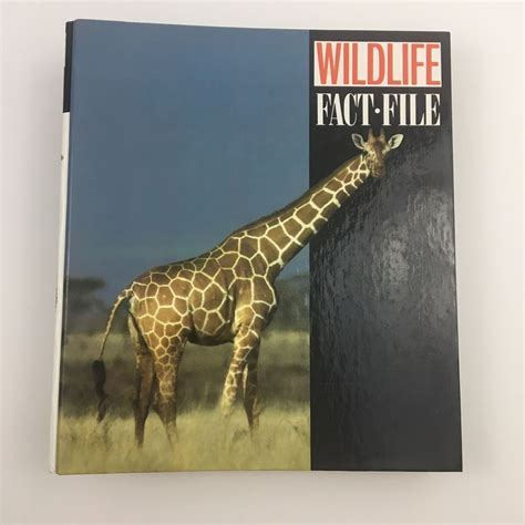Vintage 90s Wildlife Fact File Binder With Inserts Cards