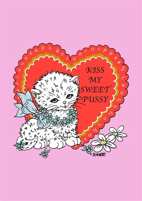 Kiss My Sweet Pussy Art Print Etsy