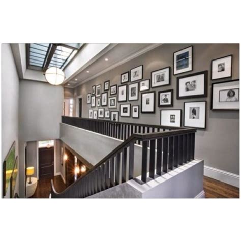 Upstairs Picture Frame Art Contemporary Staircase Photo Wall Gallery