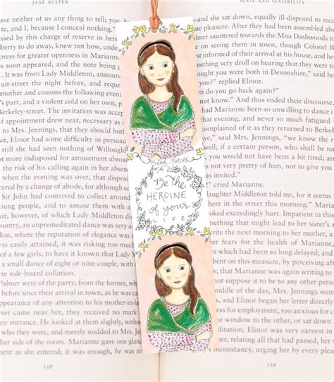 Beth March Bookmark Little Women Bookmark Literary Etsy