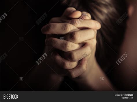 Hands Folded Together Image And Photo Free Trial Bigstock