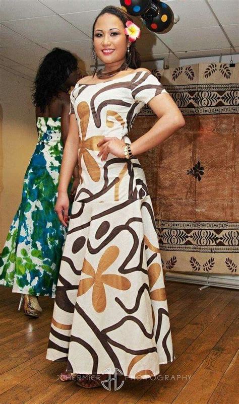 Fiji Design Polynesian Dress Island Style Clothing Pattern Dress Women