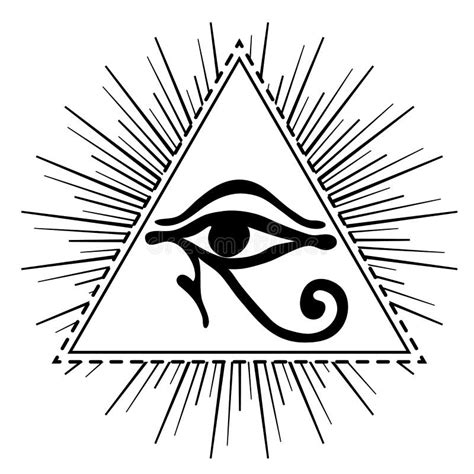 Wadjet In Pyramid Ancient Egyptian Symbol Of Protection Royal Power Good Health Eye Of Horus