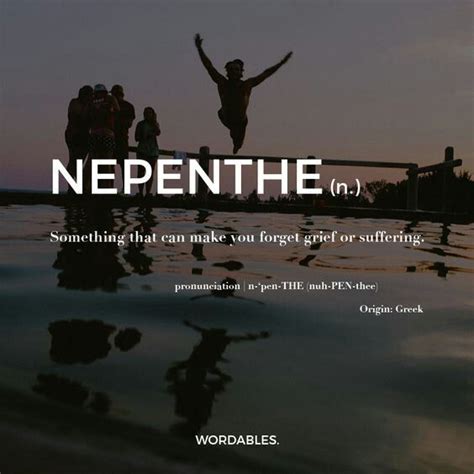 Nepenthe Unusual Words Rare Words Cool Words