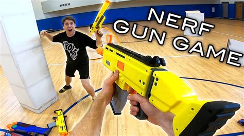 Nerf Gun Game Aaron Vs Josh Horton First Person Shooter Youtube