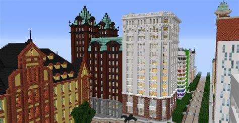 2 Old Skyscrapers Minecraft Map