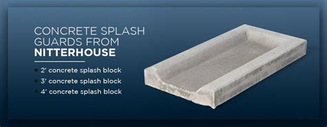 Concrete Splash Blocks Downspout Splash Guards Nmp