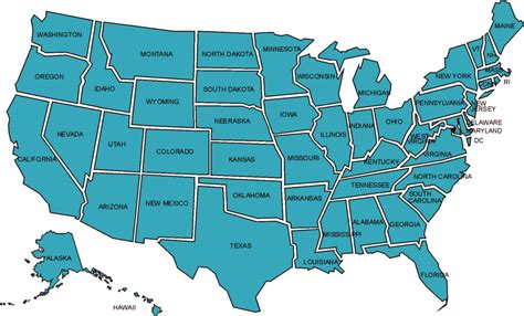 Verenigde Staten Landkaart Afdrukbare Plattegronden Van Verenigde
