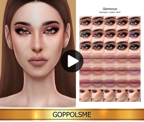 Goppols Mich In 2020 Eyeshadow Sims 4 Cc Makeup Lipstick
