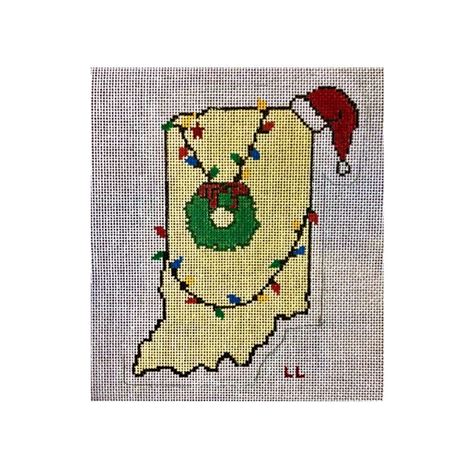 Indiana Needlepoint Christmas Ornament Etsy