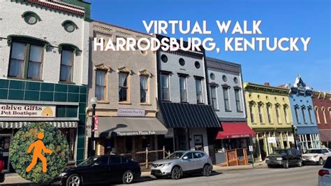 Harrodsburg Kentucky Downtown And Fort Virtual Walk 4k Narrated