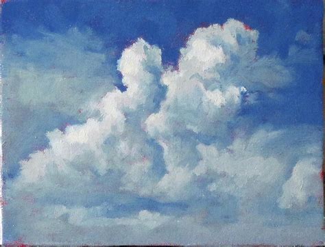 Puffy Clouds 2 Painting By Paul Dinwiddie Pixels