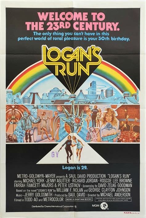 Michael york, richard jordan, jenny agutter and others. Logan's Run : The Film Poster Gallery