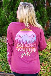 Jadelynn Go Move Mountains Girls Long Sleeve V Neck T Shirt