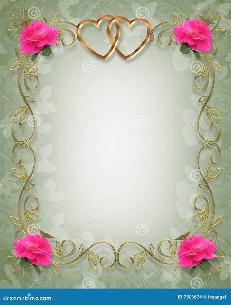 Pink Wedding Borders And Frames