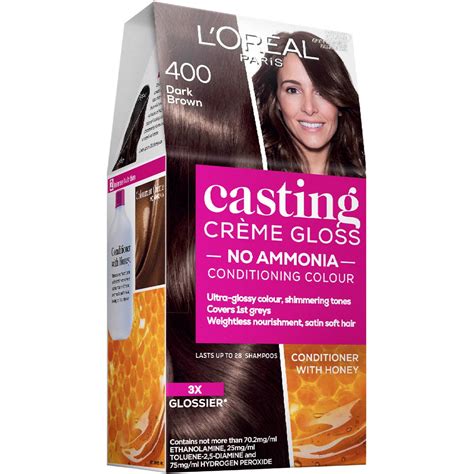 Loreal Paris Casting Creme Gloss 400 Dark Brown Each Woolworths