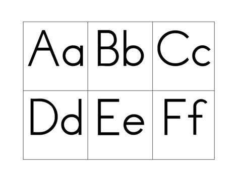 Alphabet Cards Aa Zz Worksheet For Kindergarten 1st Grade Lesson Planet