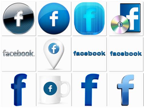 Facebook F Icons Pack 1